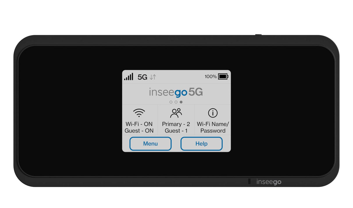 Inseego 5G MiFi M2000 - Router de Punto de Acceso móvil 5G, WiFi 6, 4G LTE-Fallback, Incluye Tarjeta SIM Vodafone Gratuita y cupón de 100 € (después del Registro SIM) Negro, 150 mm x 70 mm x 17,9 mm