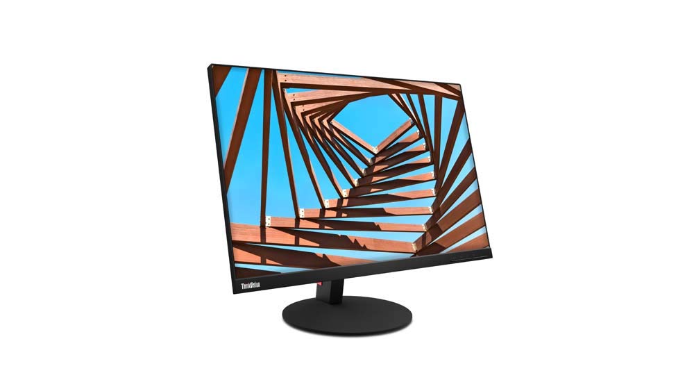 Lenovo ThinkVision T25d-10 - Monitor de 25.0" WUXGA (1920x1200 pixeles, 16:10, 4ms, 1000;1, Puertos VGA + HDMI, 3 lados sin bordes, Regulable en altura, Rotacion vertical en la peana) - Color Negro