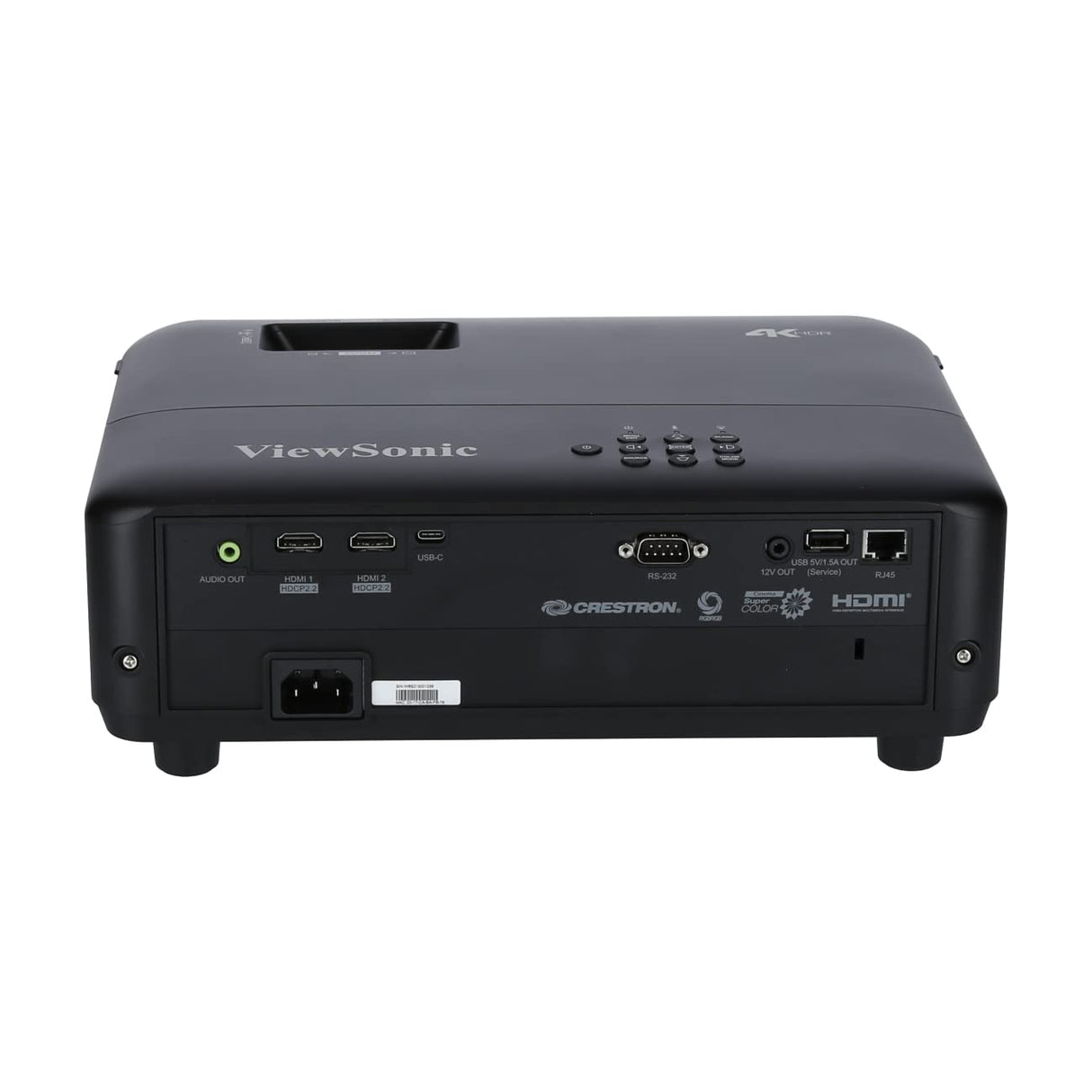 ViewSonic PX728-4K, proyector de Juegos y Cine en casa 4K UHD de 2.000 lúmenes ANSI con Entrada ultrarrápida de 5 ms y frecuencia de actualización de 240 Hz