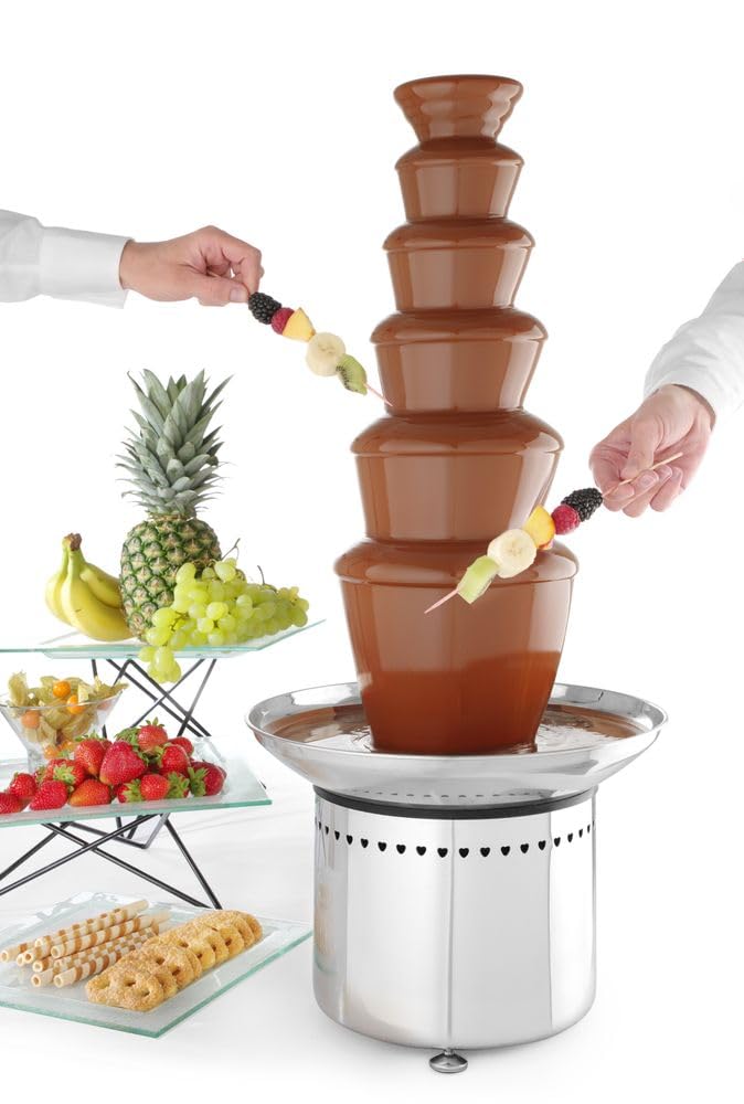 HENDI Fuente de chocolate de 6 niveles - 230V / 300W - ø370x(H)840 mm