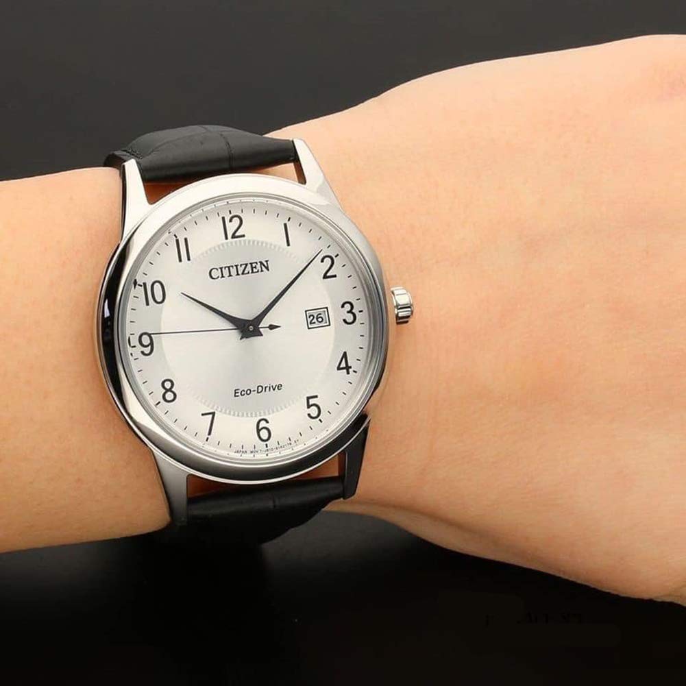 Citizen Reloj Analógico para Hombre de Cuarzo con Correa en Cuero AW1231-07A