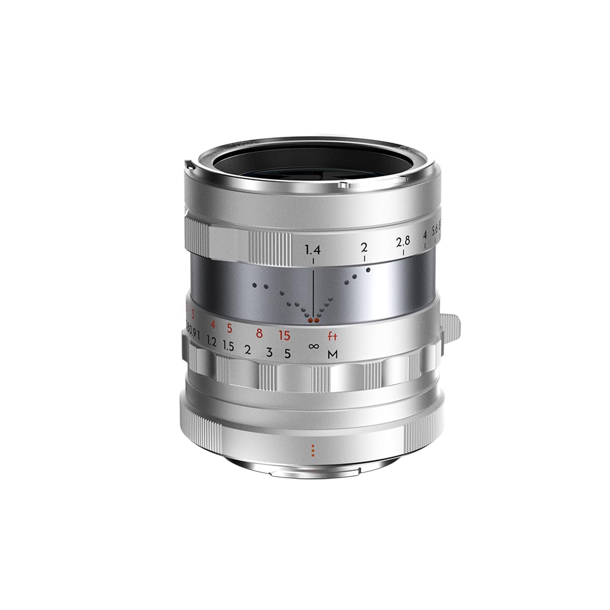 THYPOCH Lente de fotografía de Marco Completo Simera de 35 mm f1.4 para Fujifilm X Mount – Plata