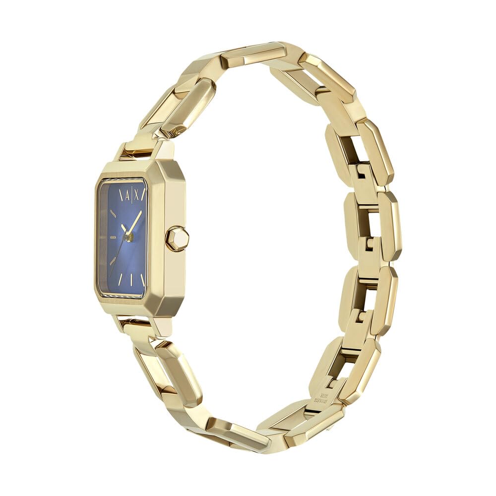 Armani Exchange Orologio da Donna, Quarzo Movimento a tre lancette e cassa da 27 mm con cinturino in Acciaio inossidabile