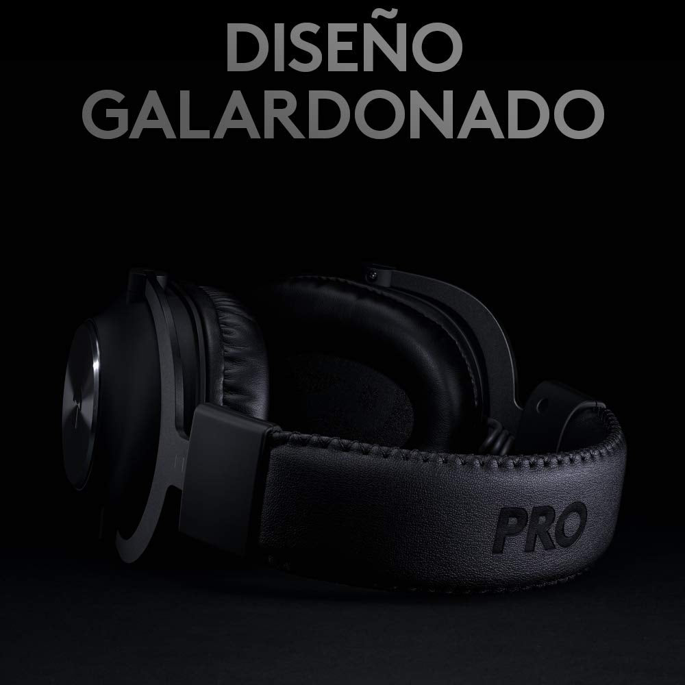 Logitech G PRO X LIGHTSPEED Auriculares inalámbricos para gaming con tecnología de filtro Blue VO!CE, transductores Pro-G de 50mm, DTS Headphone: X 2.0, 20+ horas batería, PC, PS5, PS4, Switch - Negro