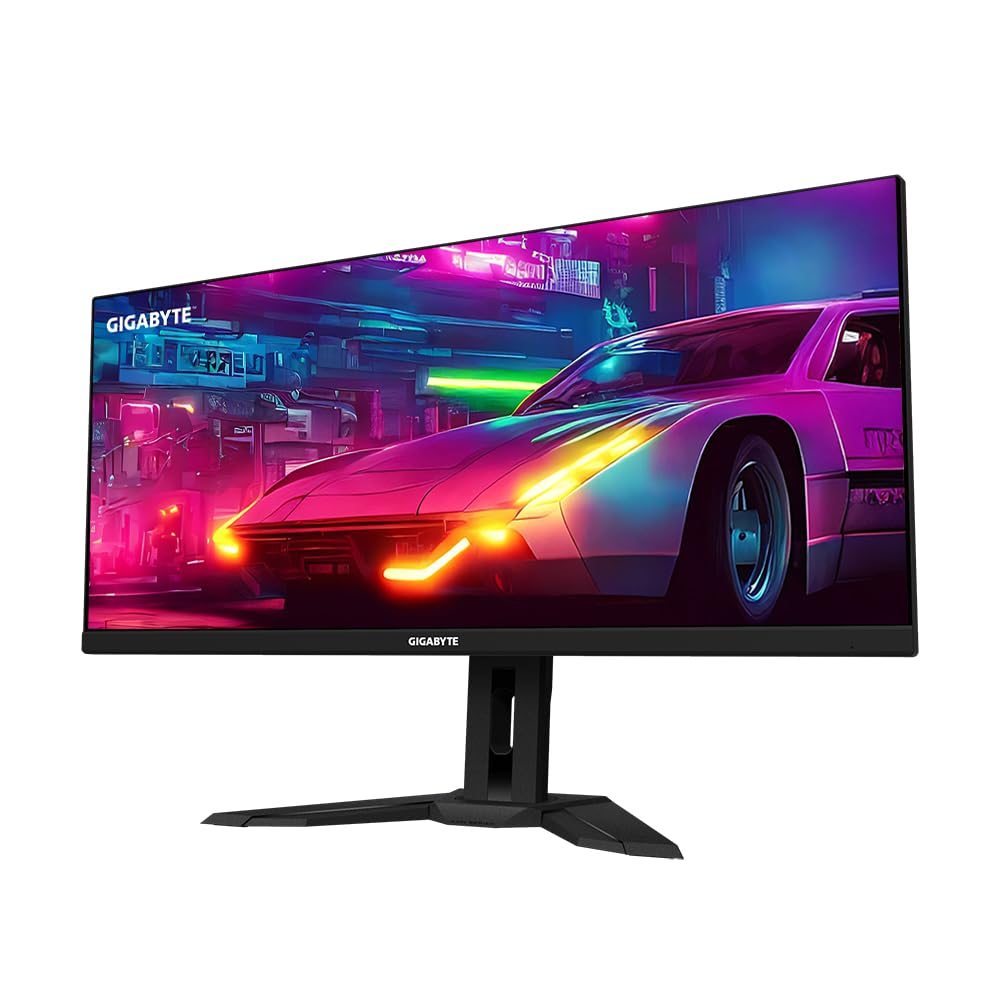 Gigabyte M34WQ 34" Monitor de Juego WQHD - 3440 x 1440, 144Hz, 1ms, 400 CD/m², FreeSync Premium, DisplayHDR400, HDMI 2.0, Displayport 1.4