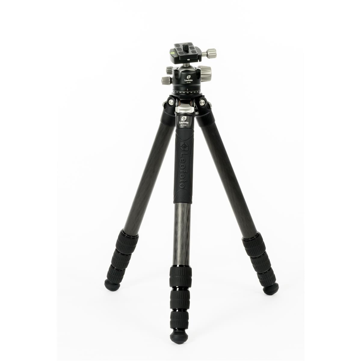 Leofoto - Ranger - Trípode de Carbono para cámaras - Incluye Cabezal esférico - Capacidad de Carga de 15 kg - Pies Extensibles - Altura mínima de 17 cm a una Altura máxima de 171 cm - SC-324C+