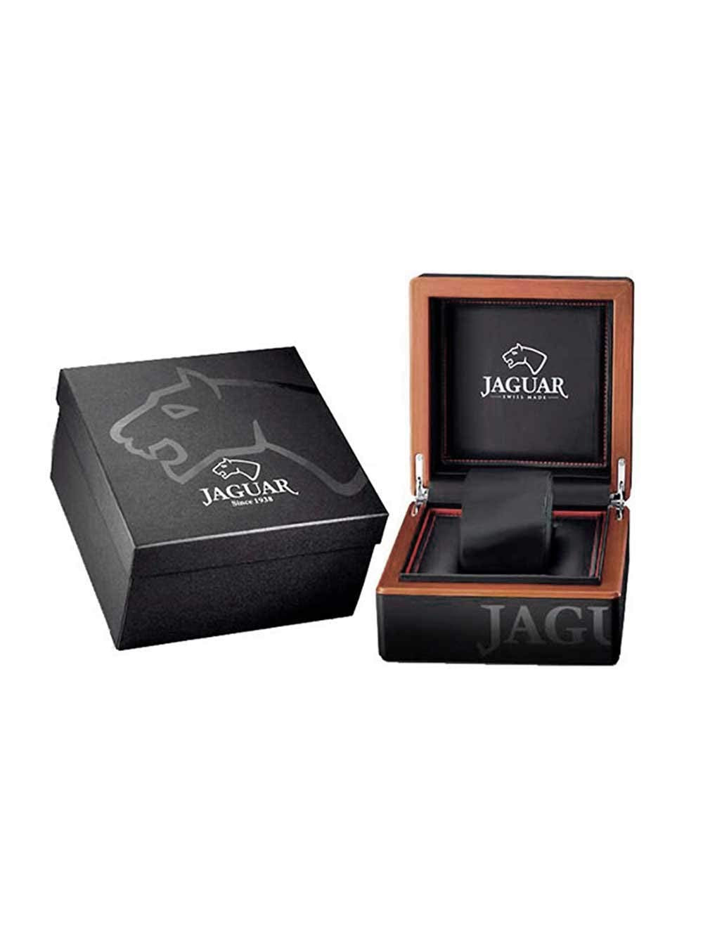 JAGUAR Reloj Modelo J814/1 de la colección AUTOMATICO, Caja de 45 mm Correa de Caucho Negro para Caballero