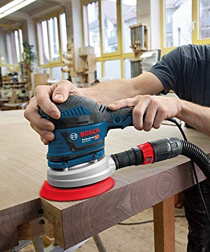 Bosch Professional GEX 40-150 - Lijadora excéntrica (400 W, Ø plato 150 mm, en L-BOXX)