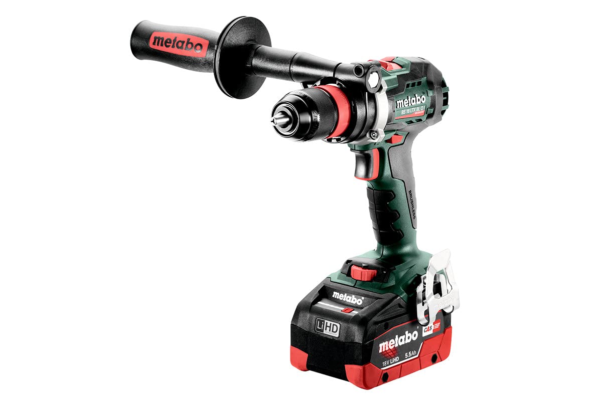 Metabo BS 18 LTX BL Q I 602359660 - Taladro atornillador inalámbrico (18 V, 2 cargadores LiHD, incluye maletín de plástico)