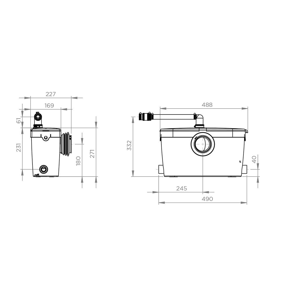 SFA sanitrit saniaccess 3 - Triturador WC/Lavabo Ducha/bide saniaccess-3