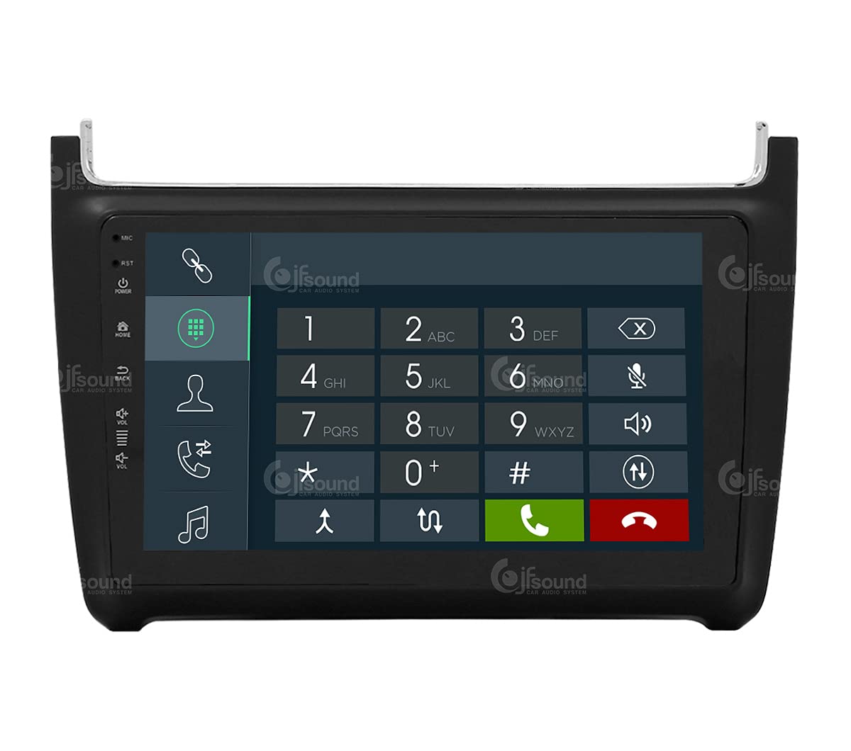 Autorradio de Ajuste Personalizado para Volkswagen Polo Android GPS Bluetooth WiFi Dab USB Pantalla táctil Full HD 9" procesador de 8 núcleos y comandos de Voz
