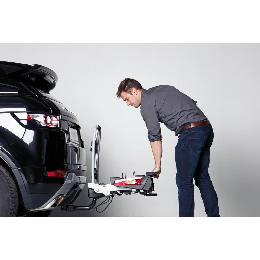 Yakima FOLDCLICK 2 Car bicycle holder Montaje de enganche trasero Negro, Metálico - Soporte de bicicleta (14,5 kg, 740 x 670 x 280 mm)