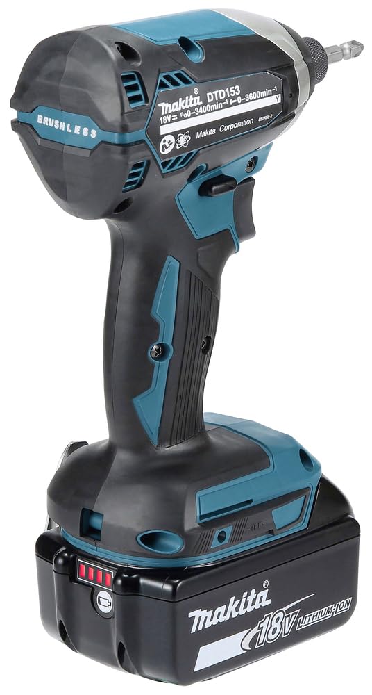Makita DTD153RTJ Llave de Impacto Batería 18V BRUSHLESS 2x5.0Ah 170Nm 1/4"
