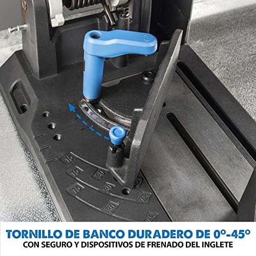 Evolution Sierra tronzadora industrial para acero de 355 mm S355CPS de Evolution: acabado que se puede trabajar al instante, sin calor, rebabas ni chispas. Incluye hoja para acero dulce