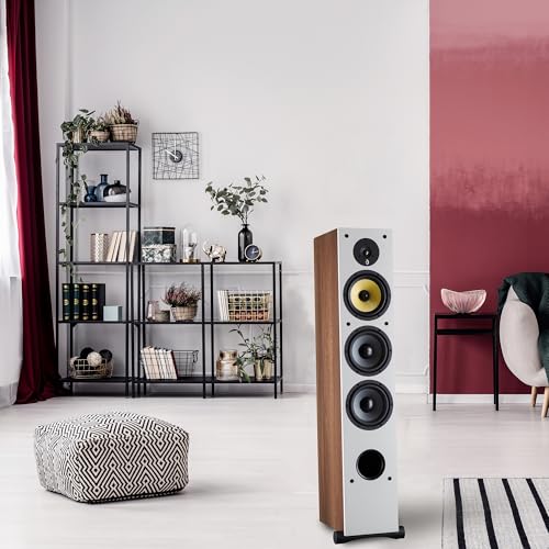 Davis Acoustics Ariane 7 Nogal (Walnut) - Columna de 3 vías/4 Altavoces - Altavoz Vendido por Unidad