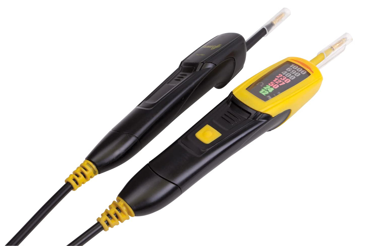 Tension tester with protection insulation two-pole 12-1000 V