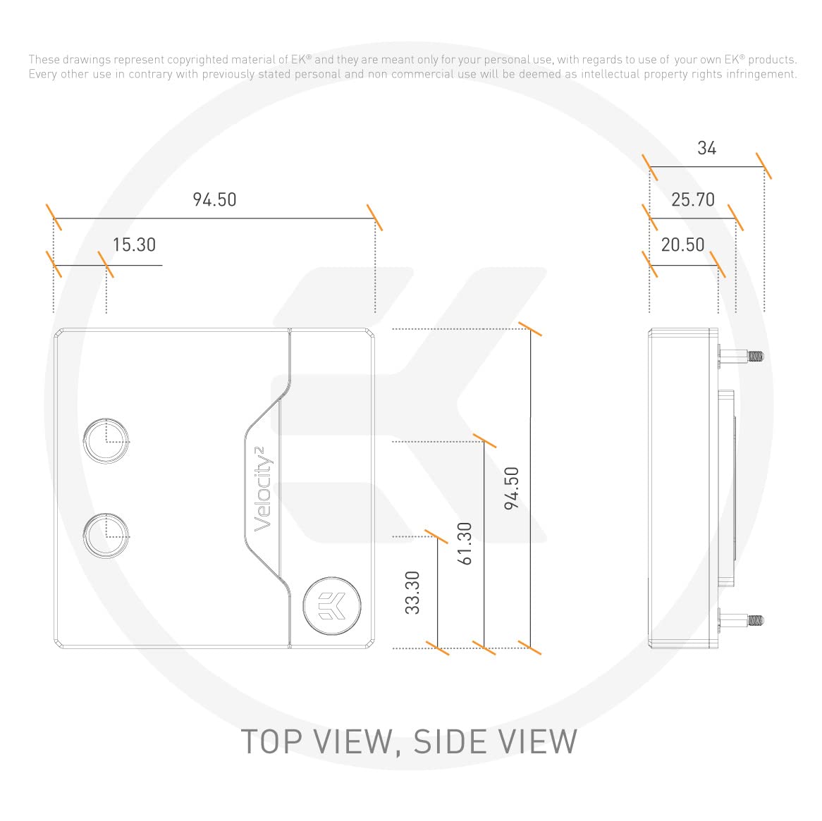 EK Water Blocks 3831109895351 pièce et accessoire pour systèmes de refroidissement d'ordinateurs Bloc d'eau