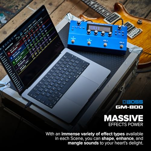 Sintetizador de guitarra BOSS GM-800 | Sofisticado sintetizador de guitarra y bajo con nueva interfaz Serial GK | Generador de sonido ZEN-Core avanzado | Potente proceso mediante Scenes