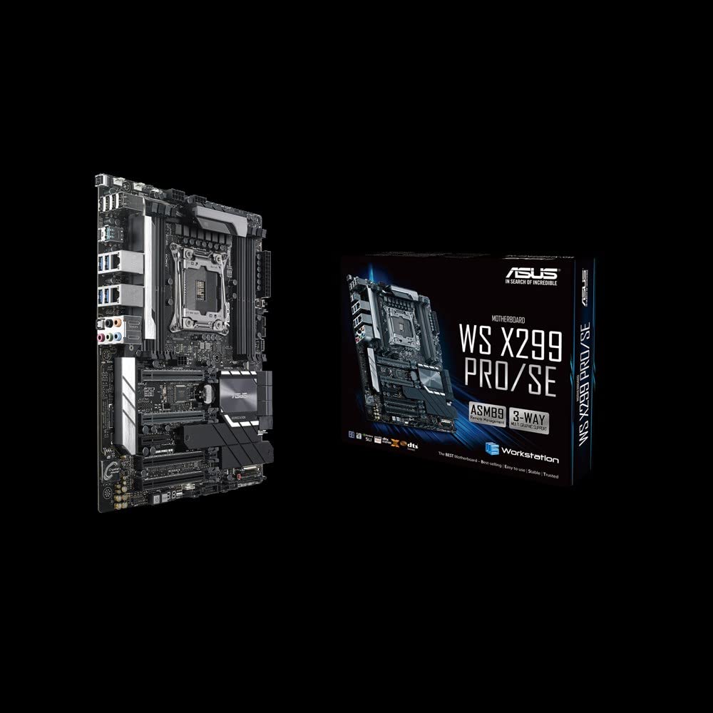 Asus Workstation Board - Placa base Intel LGA 2066 ATX con DDR4 4133MHz, dual M.2, M.2 heatsink, U.2, conector USB 3.1 Gen 2, ASMB9-iKVM, ASUS Control Center