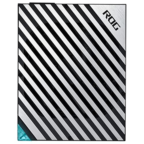 ASUS ROG Thor 1600W Titanium - Fuente de alimentación Modular (1600 Watios, 80+ Titanium, Lambda A++, MOSFETs de nitruro de galio, Disipadores ROG, Ventilador 135mm PWM, 0dB, Panel OLED)