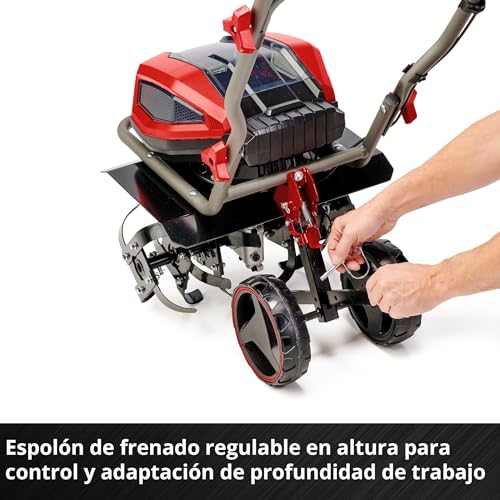 Einhell Motoazada con batería GP-CR 36/45 Li E BL-Solo Power X-Change (36 V, sin escobillas, Anchura de Trabajo 45 cm, Profundidad de Corte, Ruedas Ajustables en Altura, sin batería)