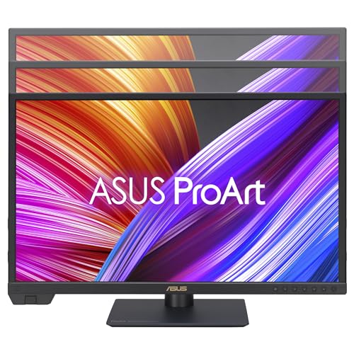 ASUS ProArt Display PA24US - Monitor Profesional de 23,6", IPS, 4K UHD (3840 x 2160), HDR-10, HLG, 99% Adobe RGB, 95% DCI-P3, ΔE < 1, 12G-SDI, USB-C, VESA DisplayHDR 600, Sostenibilidad ecológica