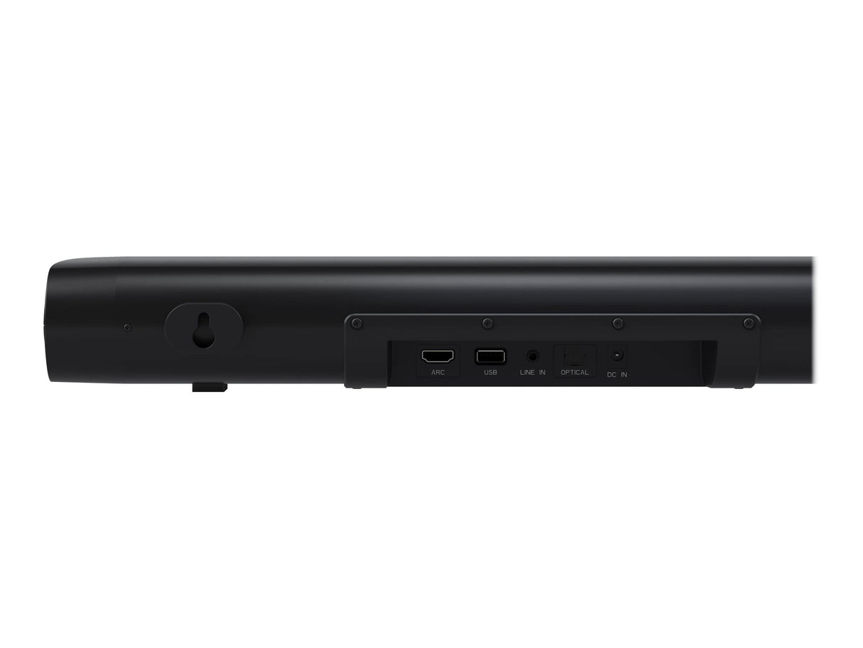 Sharp HT-SB107 2.0 Barra de Sonido, Cine en Casa, Bluetooth, HDMI ARC/CEC, USB Playback, Potencia Máxima Total de Salida 90 W, 65 cm, Color Negro