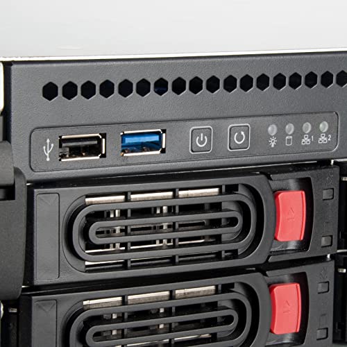 SilverStone Technology RM43-320-RS, Chasis Servidor de Almacenamiento con Montura en Rack y 20 bahías 4U HDD/SSD 2,5”/3,5” con Interfaz Mini-SAS HD SFF-8643 12 GB/s, SST-RM43-320-RS, Silver