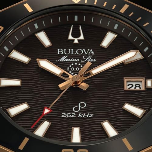 Bulova Reloj Analógico para para Hombre de Cuarzo con Correa en Caucho 98B421