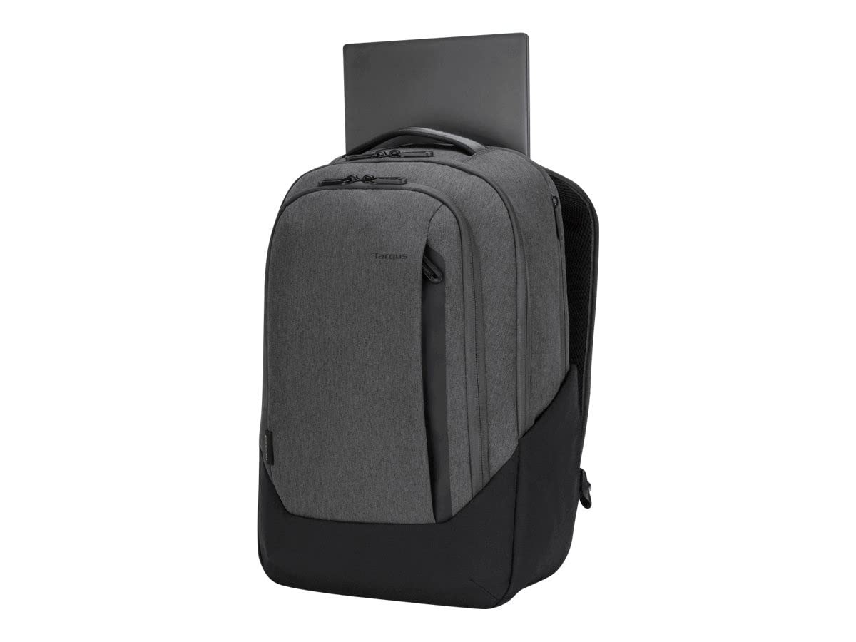 Targus TBB58602GL Mochila Hero Cypress 15.6" con Ecosmart - Gris Hecho de 26 Botellas de Agua de plástico recicladas Bandolera ergonómica Acolchada