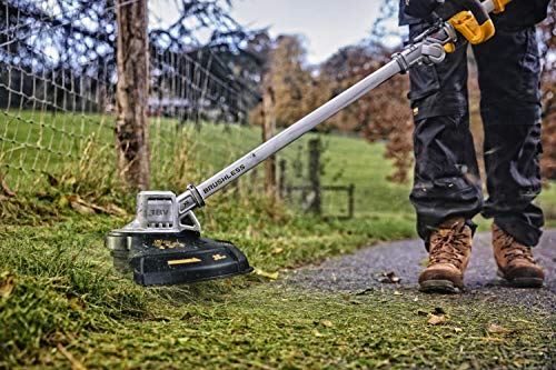 DEWALT DCMST561P1-QW - Corta Bordes sin escobillas XR 18V 36cm Mango Plegable con 1 batería Li-Ion 5,0Ah