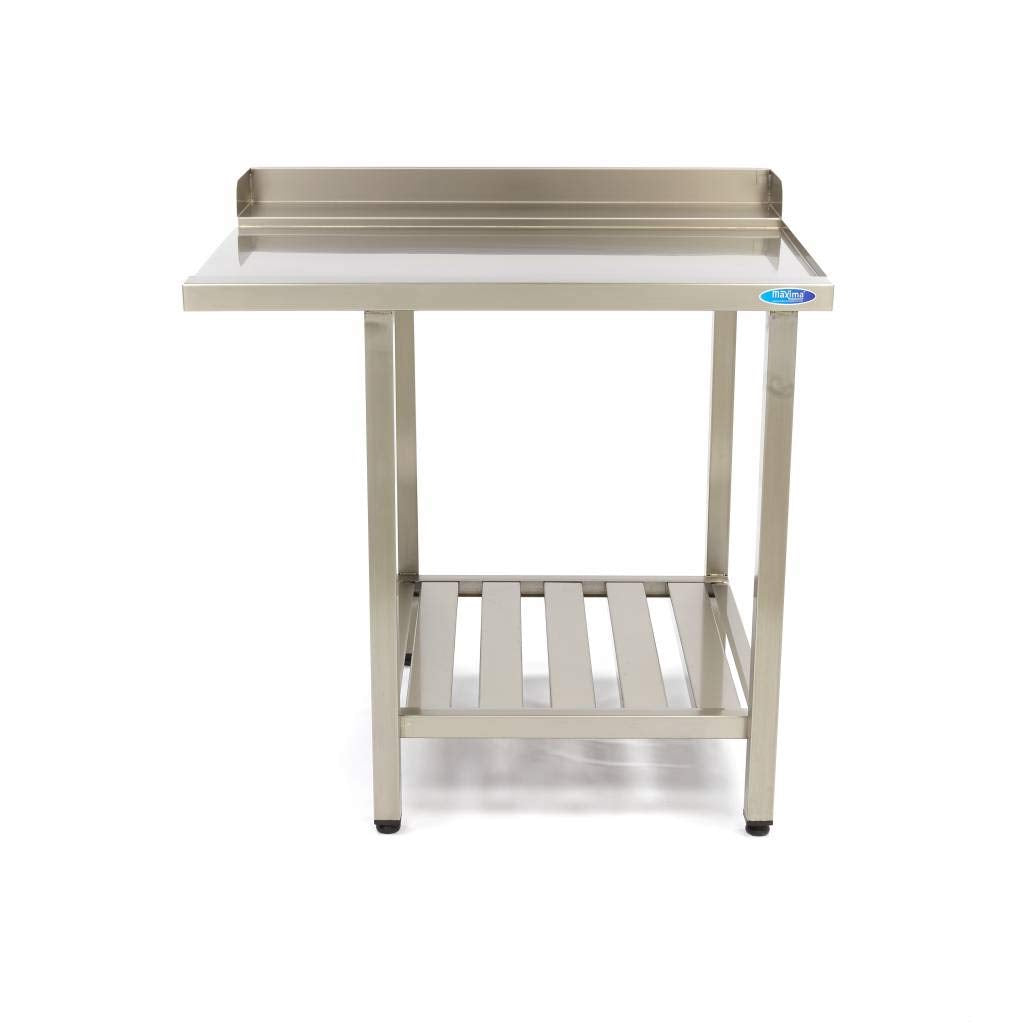Maxima Mesa para Lavavajillas - 70 x 75cm - Derecha - con Salpicadero y Estante de Almacenamiento