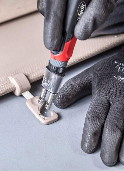 VIGOR Kit de reparación de plástico, 134 Piezas V3551N, 50 W, para Reparaciones rápidas y estables, Grapas de Acero Inoxidable, Varillas de Soldadura y Rejillas de Refuerzo