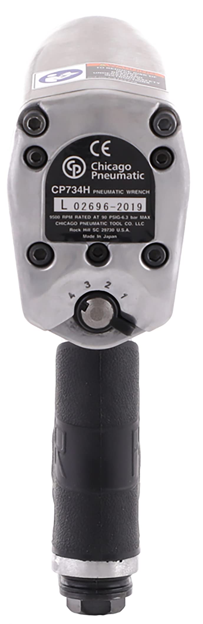 Chicago Pneumatic CP734H - Atornillador de impacto con aire comprimido (1/2 pulgada, 576 Nm máx.)
