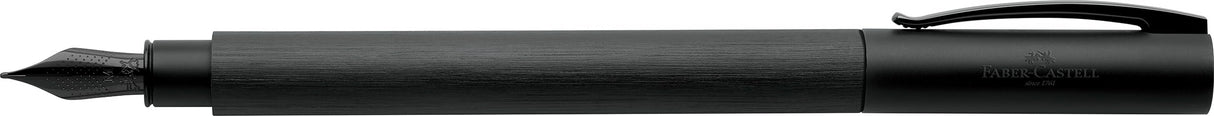 Faber-Castell 147150 - Pluma estilográfica Ambition - Negro - Tamaño M