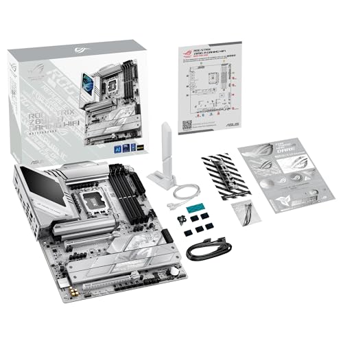 ASUS ROG Strix Z890-A Gaming WiFi - Placa Base ATX, 16+1+2+2 etapas de Potencia, DDR5, PCIe 5.0 Compatible con GPU de última generación, Cinco Ranuras M.2, WiFi 7, AI Overclocking, AI Networking II