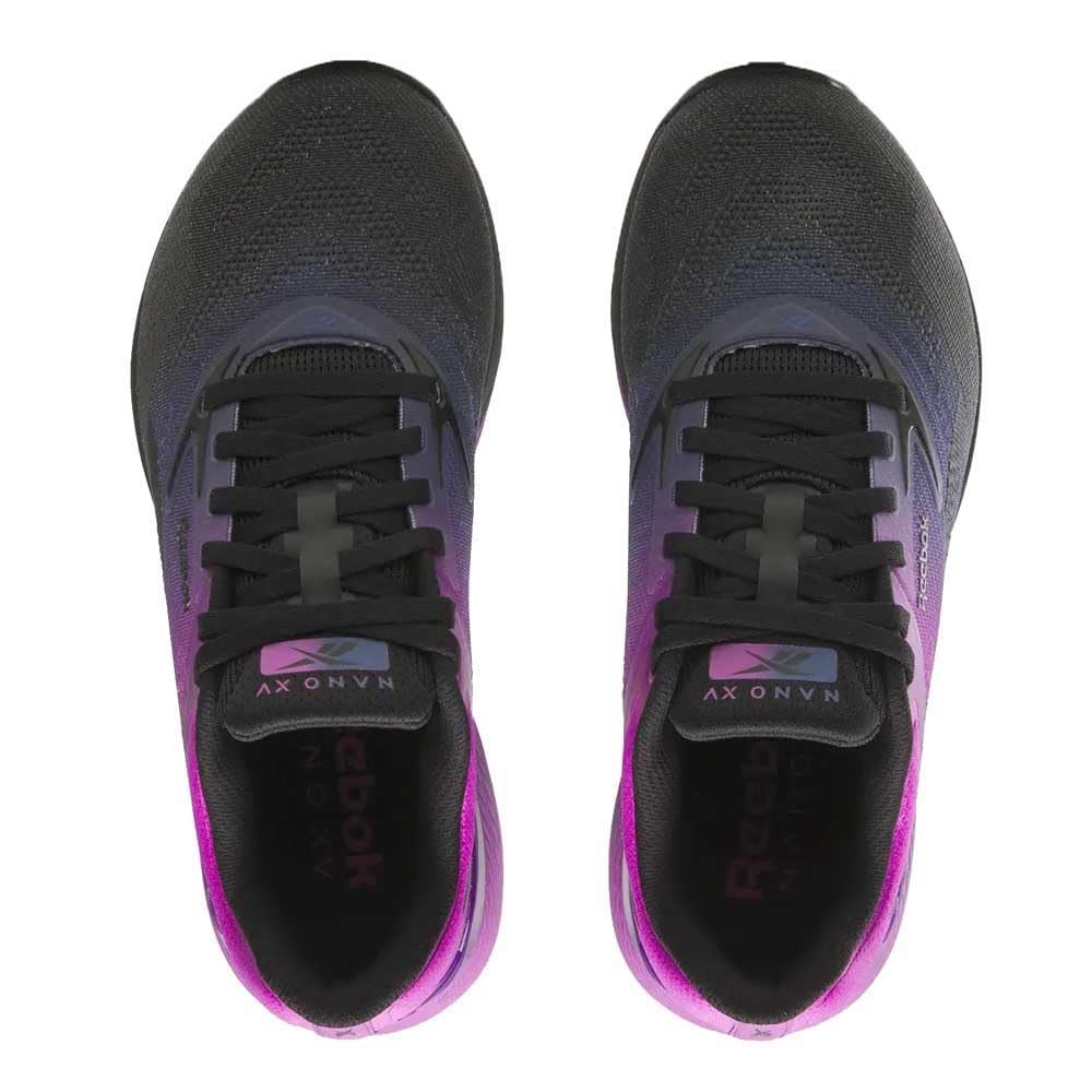 Reebok Nano X5, Zapatillas Mujer, Black/Twilight Purple/Purple Rave, 35 EU