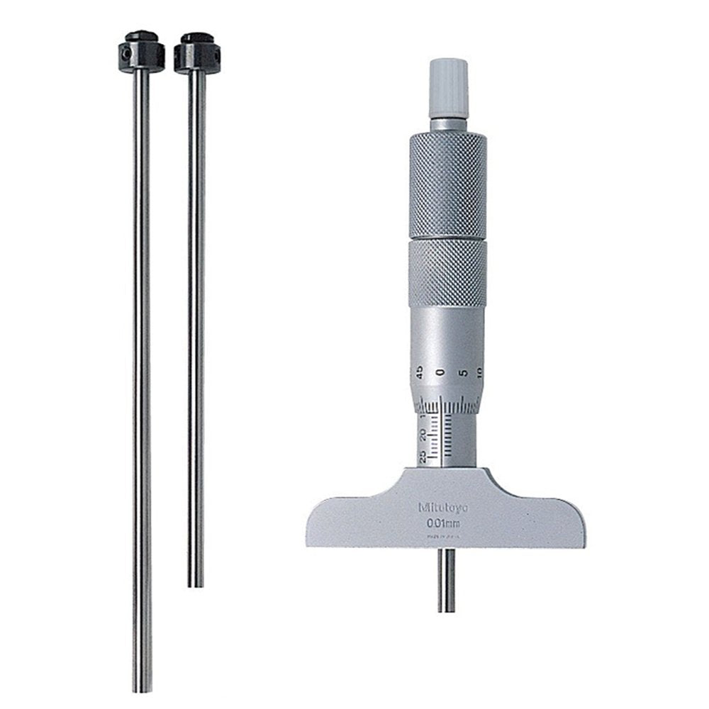 Mitutoyo 129-110 Micrómetro de profundidad de varilla intercambiable 0-75 mm