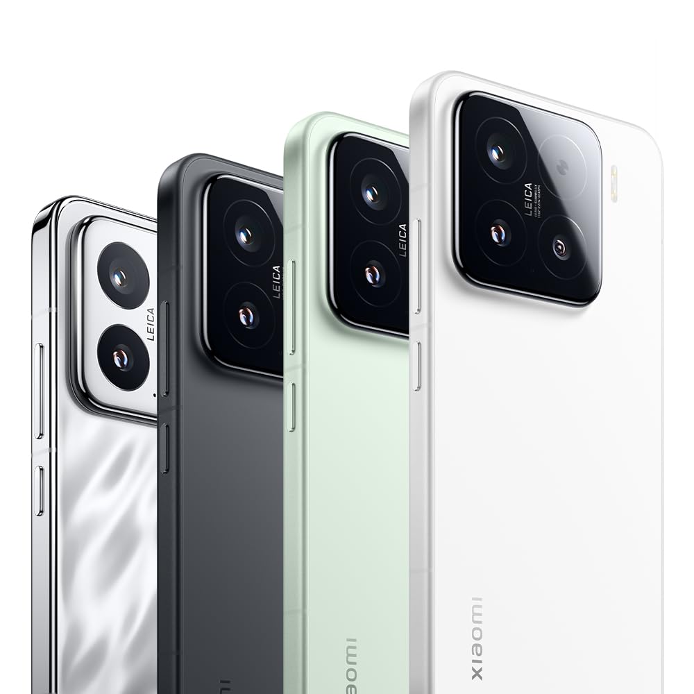 Xiaomi 15 - Smartphone de 12+512GB, Lente óptica Leica Summilux, Snapdragon 8 Elite, Pantalla AMOLED CrystalRes de 6,36" de 120 Hz, HyperCharge de 90W, Cargador no Incluido, Negro (Versión ES)