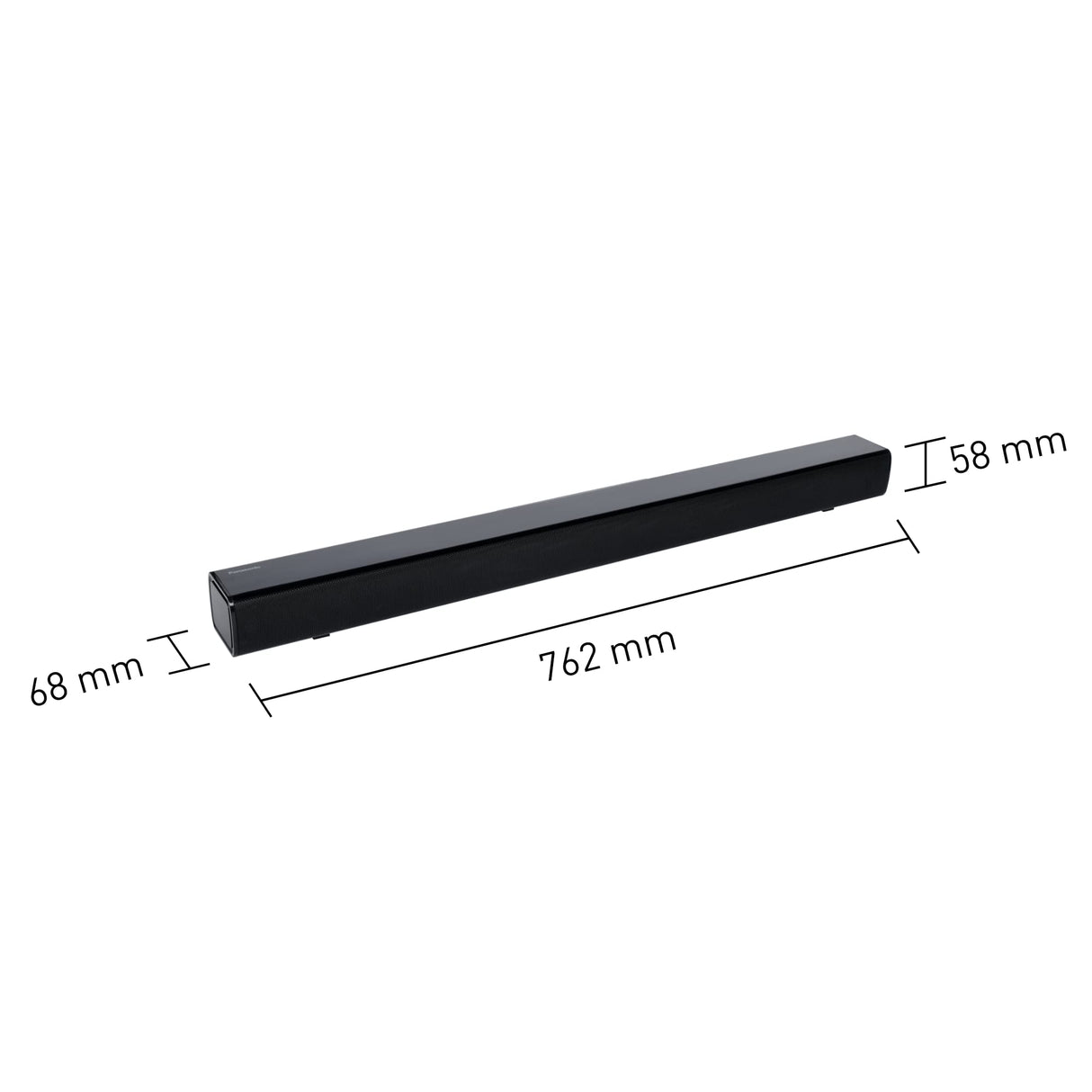 Panasonic SC-HTB100 Barra de Sonido 2.0 (HDMI, USB, Montaje Pared, Bluetooth, 45 W, Sonido Potente para TV) Negro