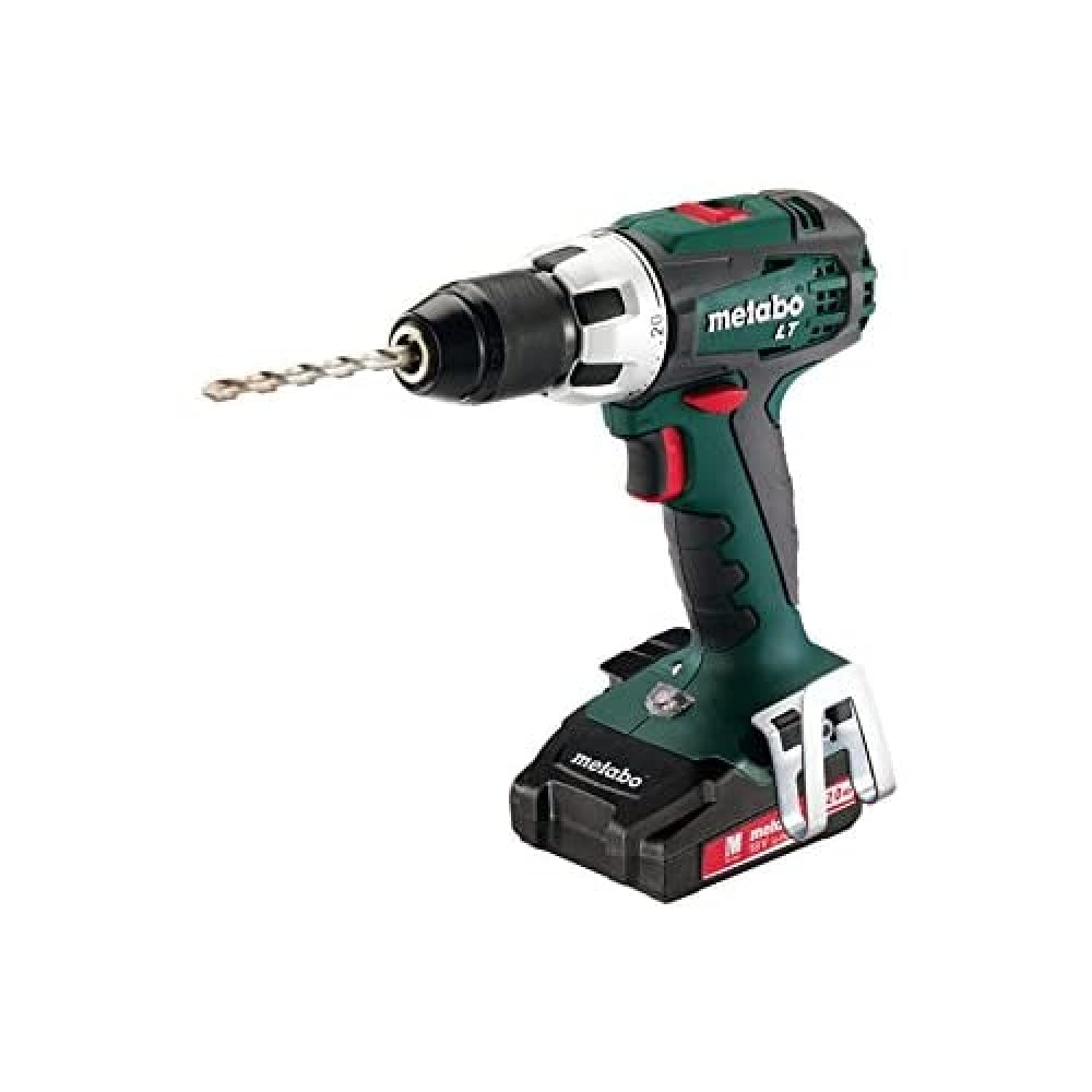 METABO 602102530 - Taladro atornillador a bateria 18V / 2x 2,0 Ah Li-Ion BS 18 LT Compact con maletín