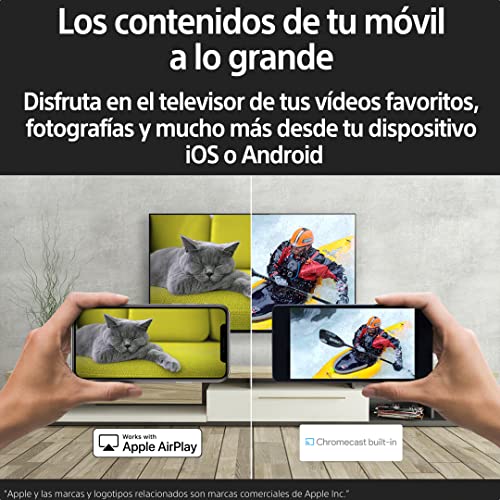Sony BRAVIA XR - 50X90S/P televisor inteligente Google, Full Array de 50 pulgadas, 4K HDR 120Hz y HDMI 2.1 para PS5, Dolby Vision-Atmos, Pantalla Triluminos Pro