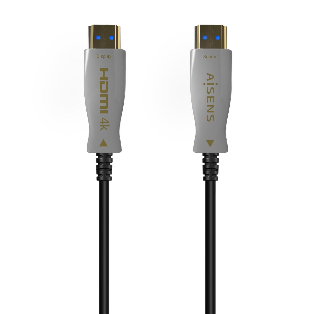 AISENS - A148-0699 - Cable HDMI V2.0 Aoc Premium Alta Velocidad/Hec 4K@60Hz 4:4:4 18Gbps, A/M-A/M, Negro, 125M