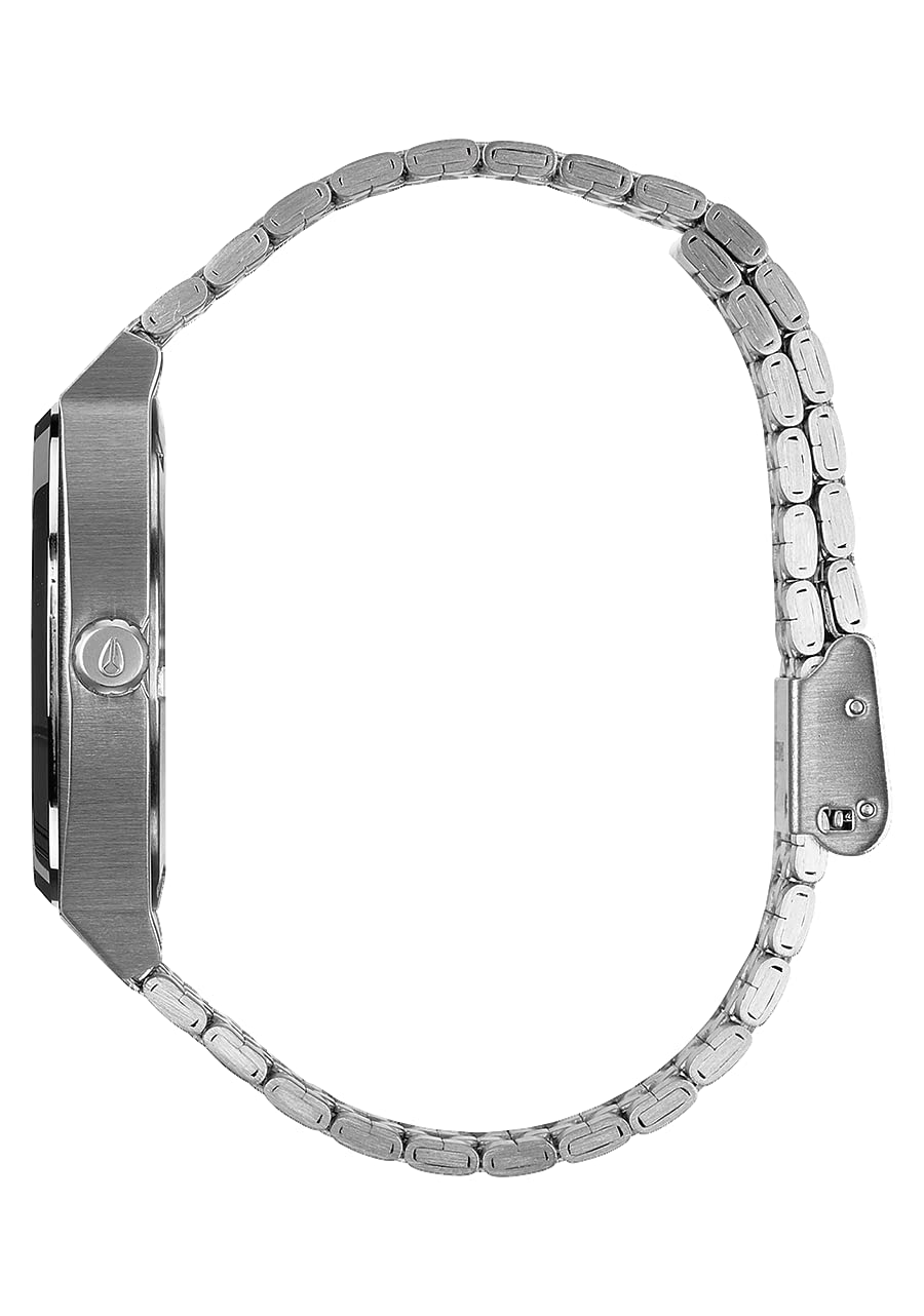 Nixon Reloj Analógico para Unisex Adultos de Cuarzo con Correa en Acero Inoxidable A045-1920-00, Plata