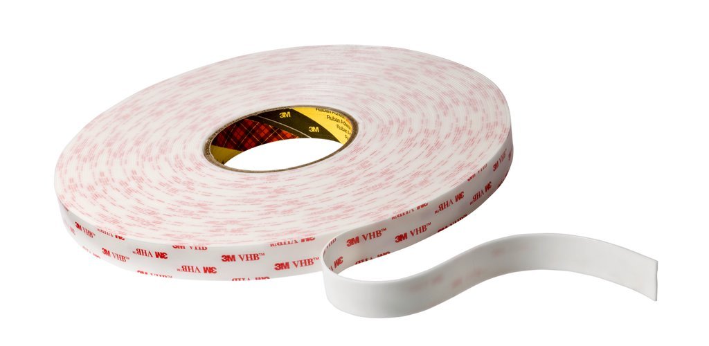 3M VHB Cinta Adhesiva, 4932 P, 6 mm x 33 m, 0,6 mm, 12 unidades, Blanco