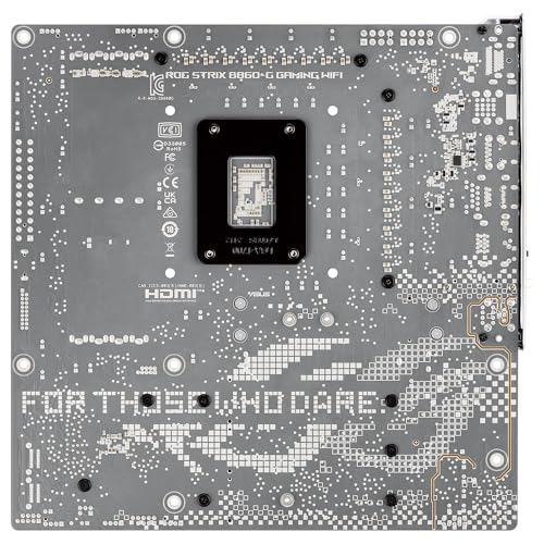 ASUS ROG Strix B860-G Gaming WiFi, Placa Base mATX, preparada para PC con IA Avanzada, 14+1+2+1 etapas de Potencia, Ranuras DDR5, PCIe 5.0, Cuatro Ranuras M.2, WiFi 7, AI Networking II, Aura Sync RGB