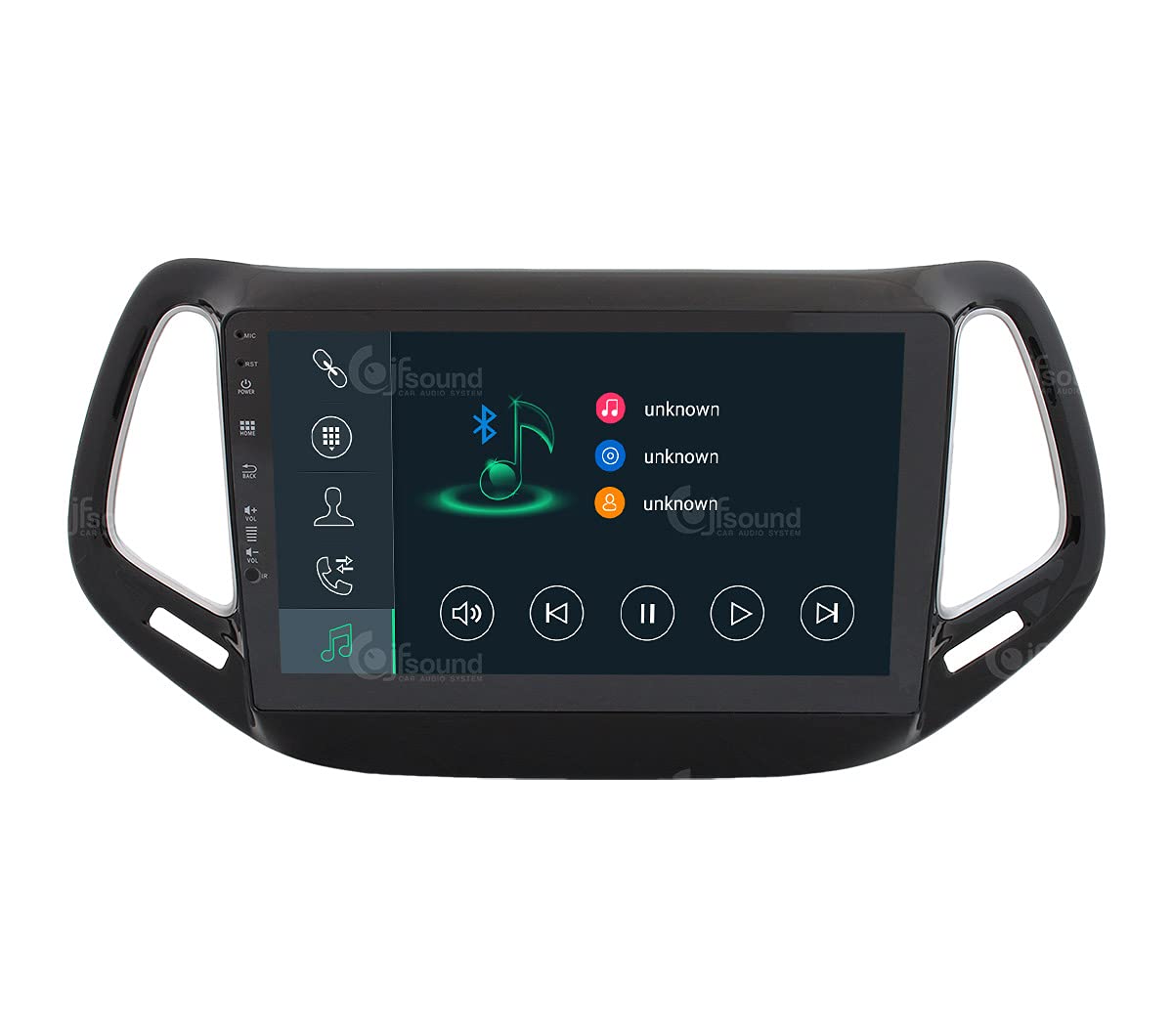 Autorradio de Ajuste Personalizado para Jeep Compass Android GPS Bluetooth WiFi Dab USB Pantalla táctil Full HD 10" procesador de 8 núcleos y comandos de Voz