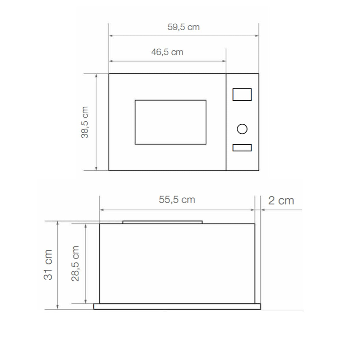 Svan SVMW830EB Microondas Eléctrico de Integración Blanco
