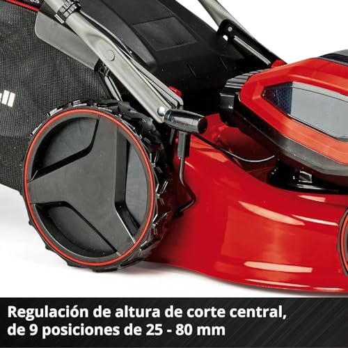 Einhell Professional Cortacésped con batería GP-CM 36/47 S Li BL Power X-Change (36 V, 47 cm de Ancho de Corte, hasta 700 m², sin escobillas, Cesta 65 L, Incl. 4x4,0Ah baterías, 2X Twincharger)