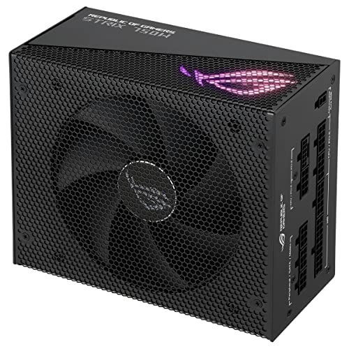ROG Strix 750W Gold Aura Edition - Fuente de alimentación modular (80+ Gold, ATX 3.0, Lambda A++, compatible con PCIe Gen 5.0, ventilador Axial-tech, Aura Sync, 10 años de garantía)